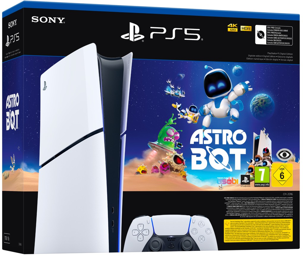 Play Station 5 1TB Digital Edition Slim + PS5 Astro Bot Game