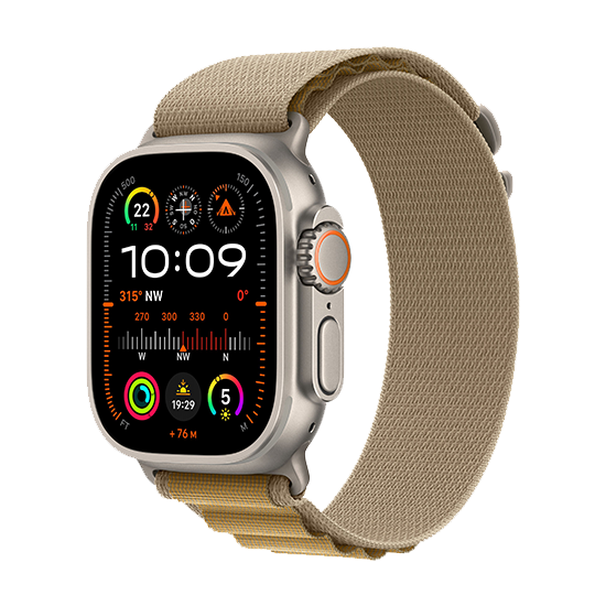 Watch Apple Watch Ultra 2 Natural LTE 49mm Titanium Case with Alpine Loop M  Tan