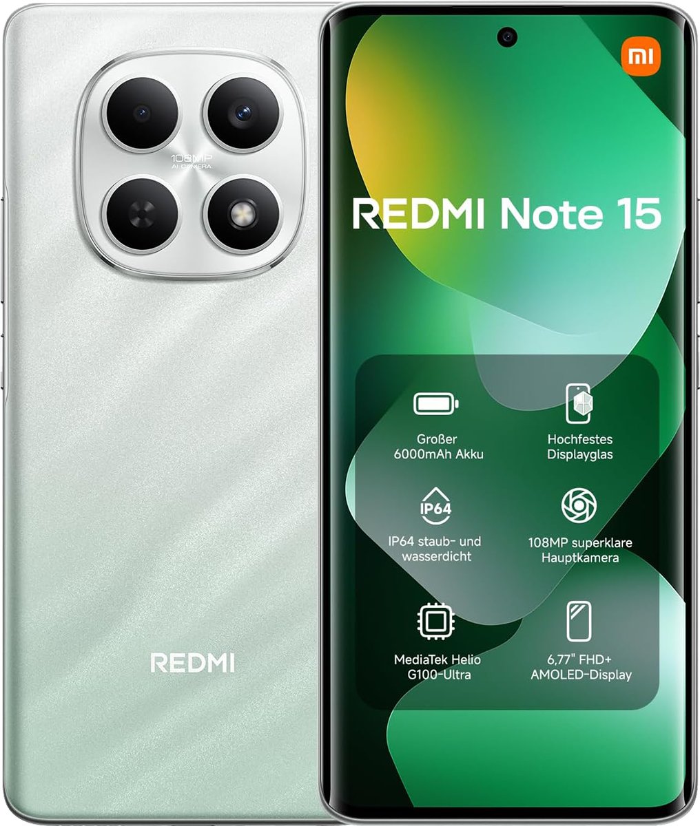 Xiaomi Redmi Note 15 4G 8GB RAM 256GB Green