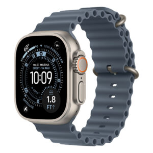 Apple Watch Ultra 3 Cellular 49mm Natural Titanium Anchor Blue Ocean Band