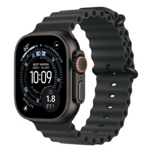 Apple Watch Ultra 3 Cellular 49mm Black Titanium Case with Black Ocean Band