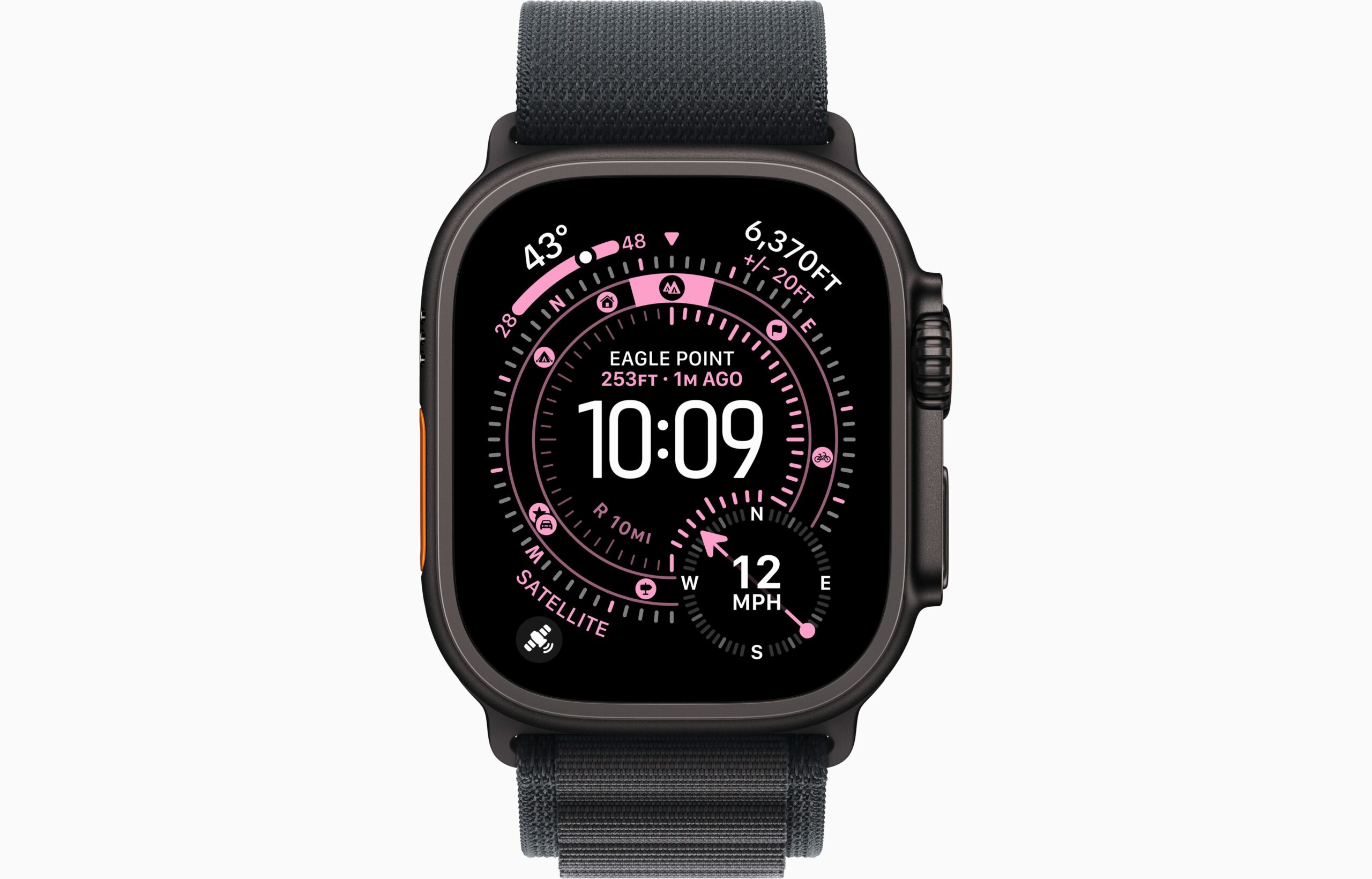 Apple Watch Ultra 3 Cellular 49mm Black Titanium Case with Black Alpine Loop Medium - Image 3