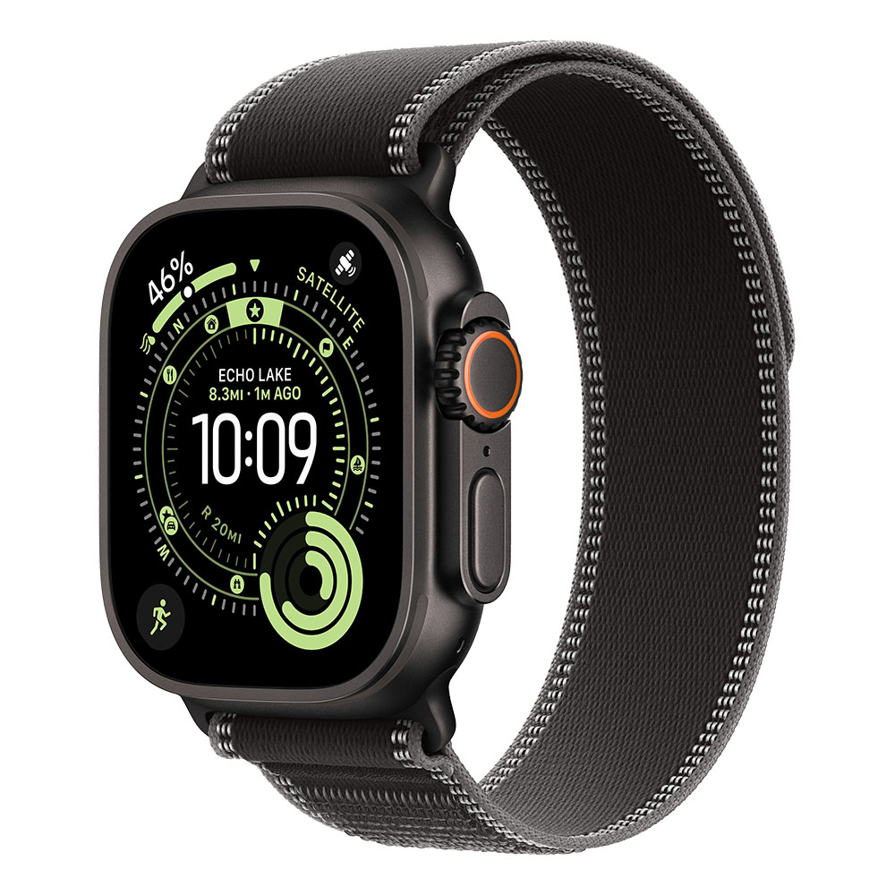 Apple Watch Ultra 3 Cellular 49mm Black Titanium Black Charcoal Trail Loop M/L