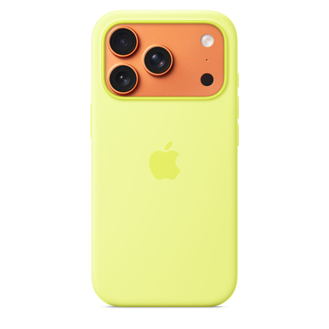 Apple iPhone 17 Pro Silicone Case with MagSafe Neon Yellow - Image 2