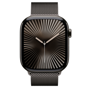 Apple Watch Series 10 GPS + Cellular 46mm Slate Titanium Case with Slate Milanese Loop S/M