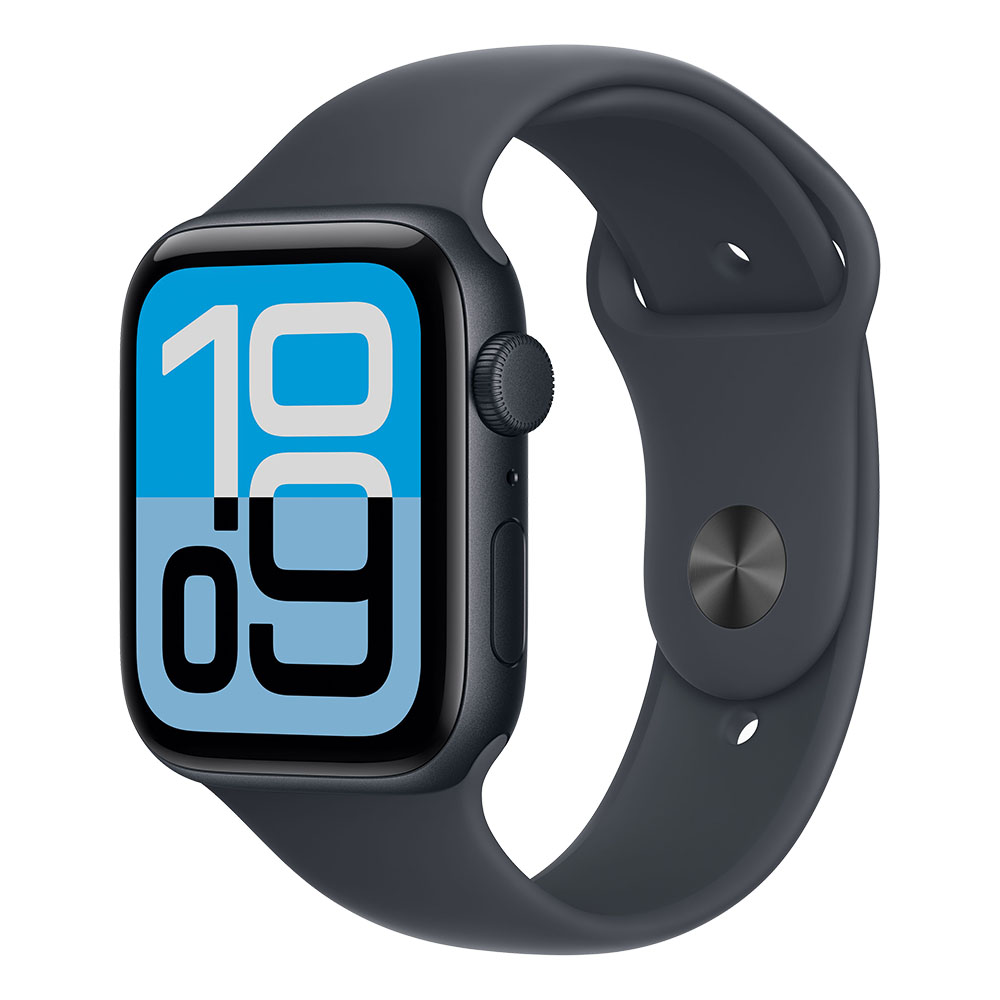 Apple Watch SE 3 GPS 44mm Midnight Aluminium Case with Midnight Sport Band S/M