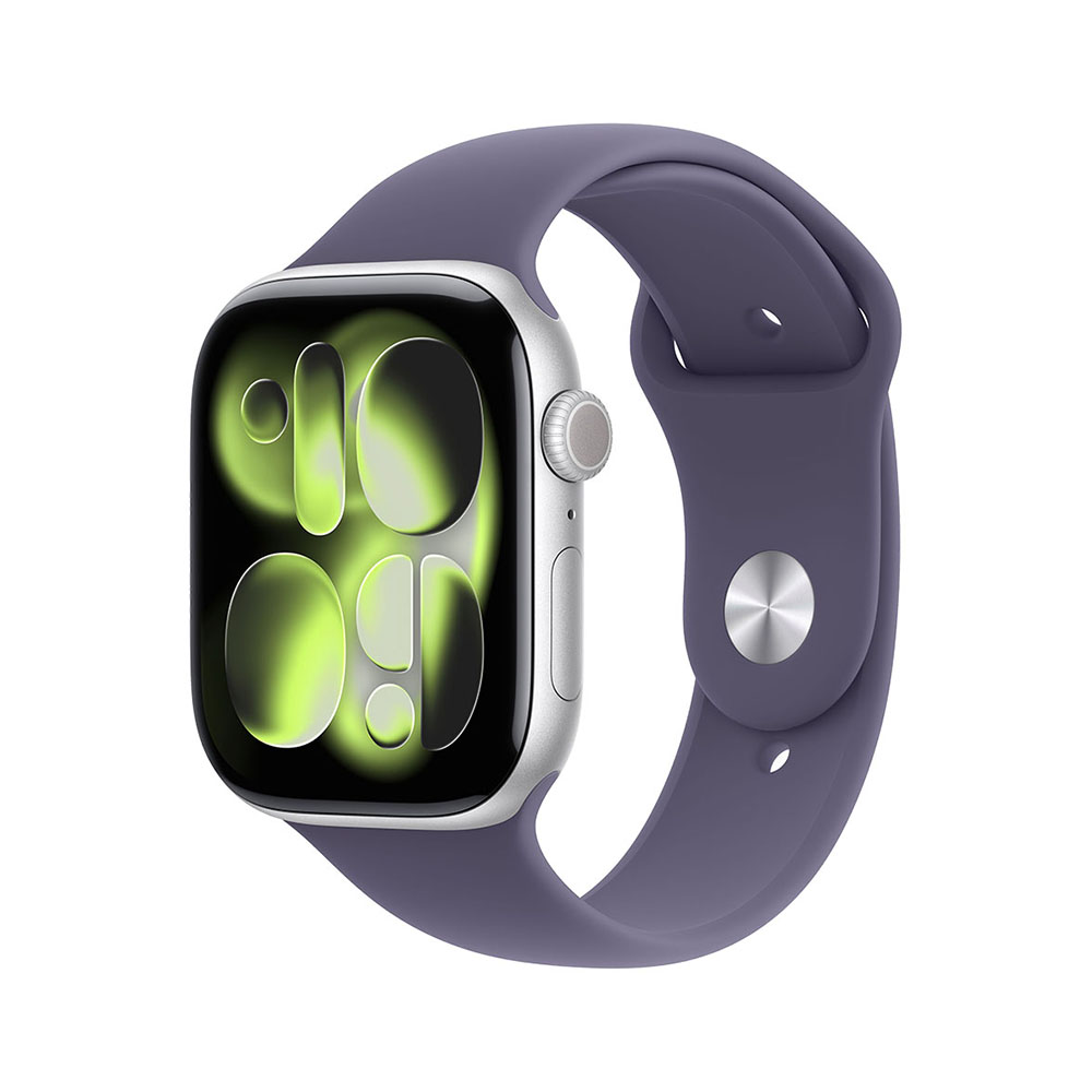 Apple Watch Series 11 GPS 42mm Silver Aluminium Case with Purple Fog Sport Band M/L