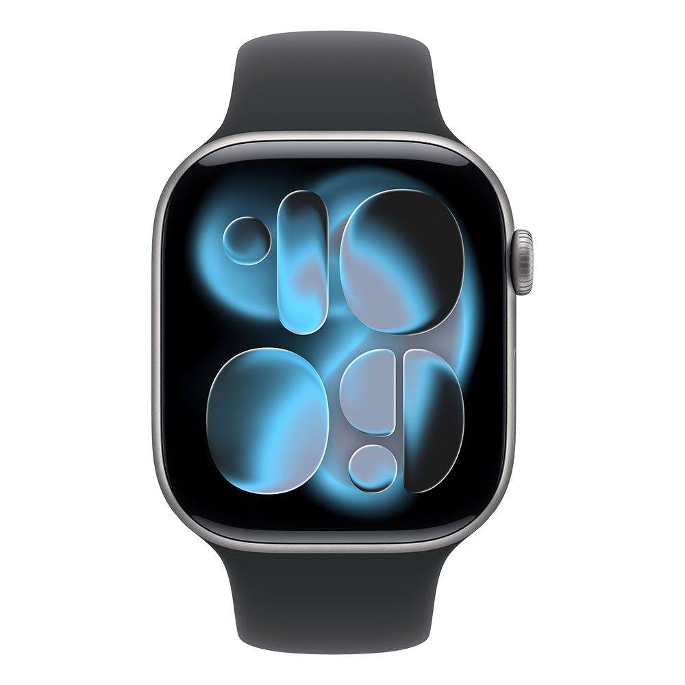 Apple Watch Series 11 GPS 46mm Space Grey Aluminium Case with Black Sport Band S/M - Image 3