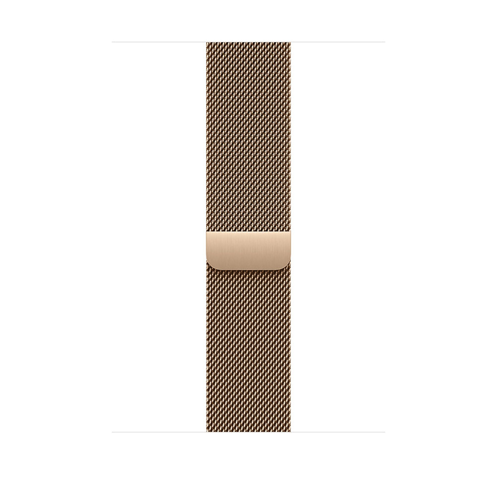 Apple Watch Series 11 GPS + Cellular 46mm Gold Titanium Case with Gold Milanese Loop S/M - Image 2