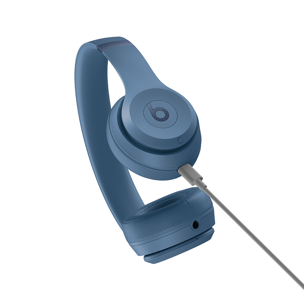 Beats Solo 4 Wireless On-Ear Headphones Slate Blue - Image 3