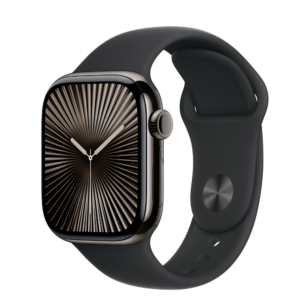 Apple Watch Series 10 GPS + Cellular 42mm Slate Titanium Case with Black Sport Band M/L Apple Watch Series 10 GPS + Cellular 42mm Slate Titanium Case with Black Sport Band M/L
