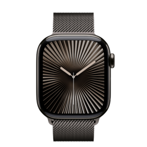 Apple Watch Series 10 GPS + Cellular 42mm Slate Titanium Case with Slate Milanese Loop