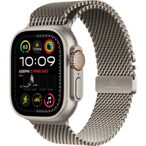 Apple Watch Ultra 2 Cellular 49mm Natural Titanium Case with Natural Titanium Milanese Loop Small
