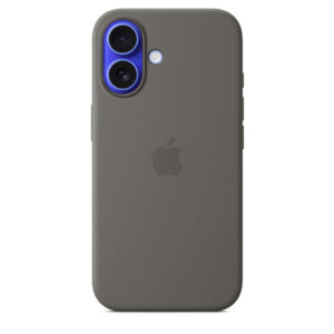 Apple iPhone 16 Silicone Case with MagSafe Stone Gray