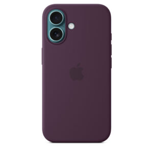 Apple iPhone 16 Silicone Case with MagSafe Plum