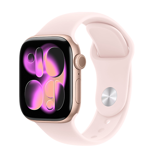 Apple Watch Series 11 Cellular 42mm Rose Gold Aluminium Light Blush Sport Band S/M