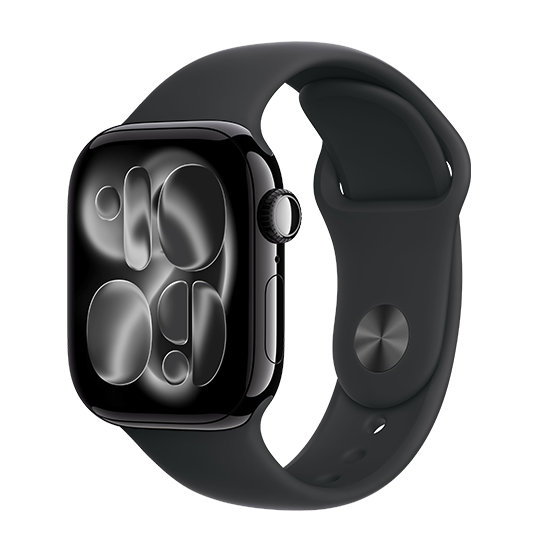 Apple Watch Series 11 Cellular 42mm Jet Black Aluminium Sport Band S/M