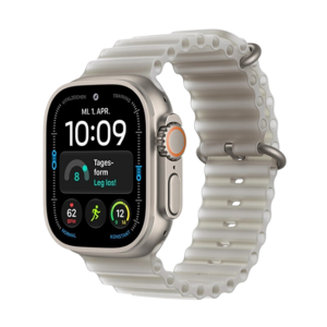 Apple Watch Ultra 4 Cellular 49mm Natural Titanium Translucent Grey Ocean Band