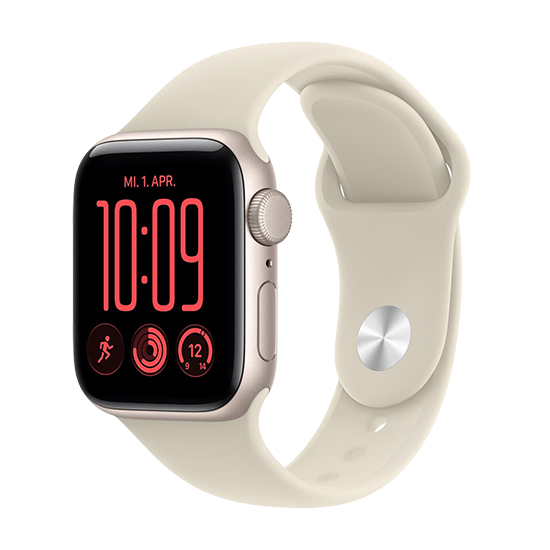 Apple Watch SE 3 GPS 40mm Starlight Aluminium Sand Sport Band S/M
