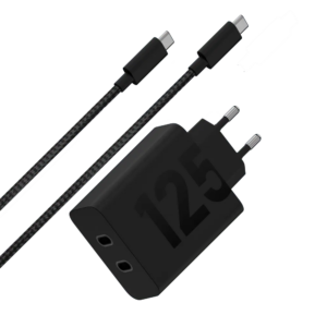 Motorola TurboPower Duo USB-C Charger 125W Black