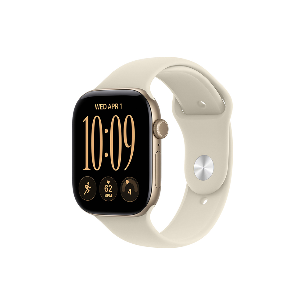 Apple Watch Series 12 GPS 42mm Light Gold Aluminum Sand Sport Band S/M