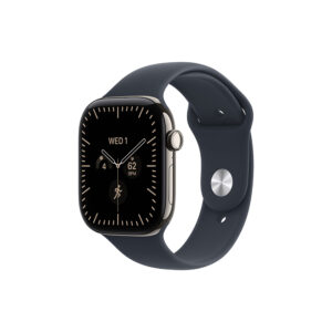 Apple Watch Series 12 GPS + Cellular 42mm Natural Titanium Navy Blue Sport Band M/L