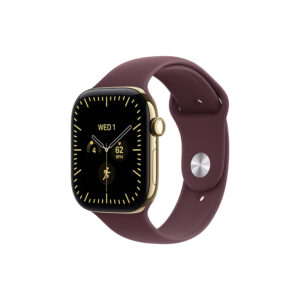 Apple Watch Series 12 GPS + Cellular 42mm Radiant Gold Titanium Burgundy Sport Band M/L
