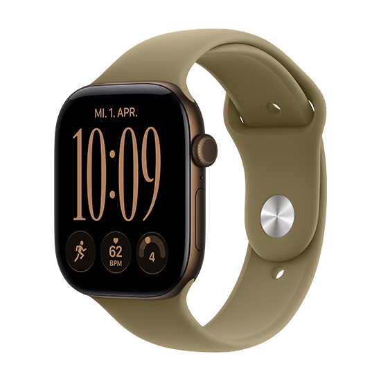 Apple Watch Series 12 GPS 46mm Dark Bronze Aluminium Olive Sport Band M/L
