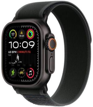 Apple Watch Ultra 2 GPS + Cellular 49mm Black Titanium Case with Black Trail Loop M/L