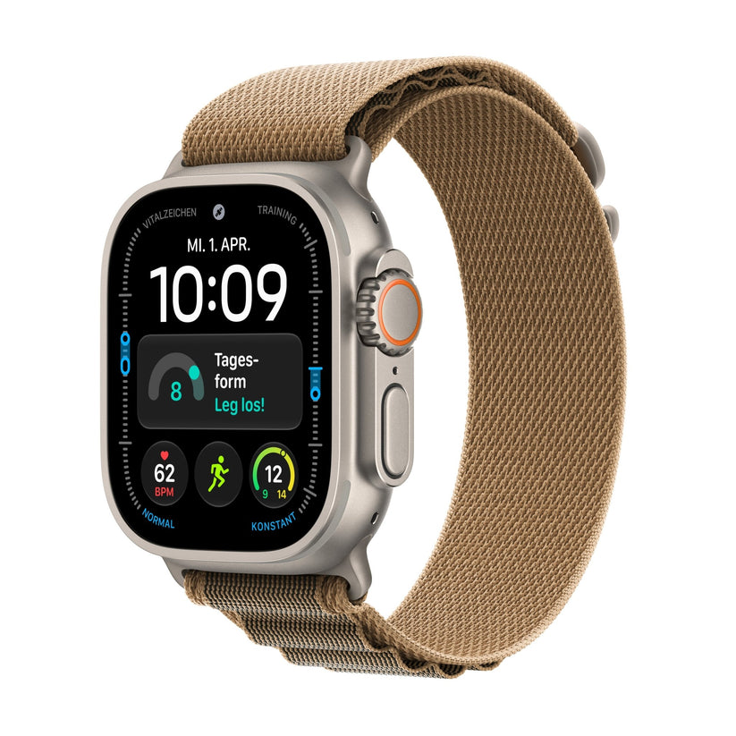 Apple Watch Ultra 4 GPS + Cellular 49mm Natural Titanium Desert Alpine Loop M