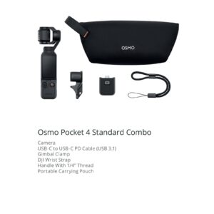 DJI Osmo Pocket 4 Standard Combo Black