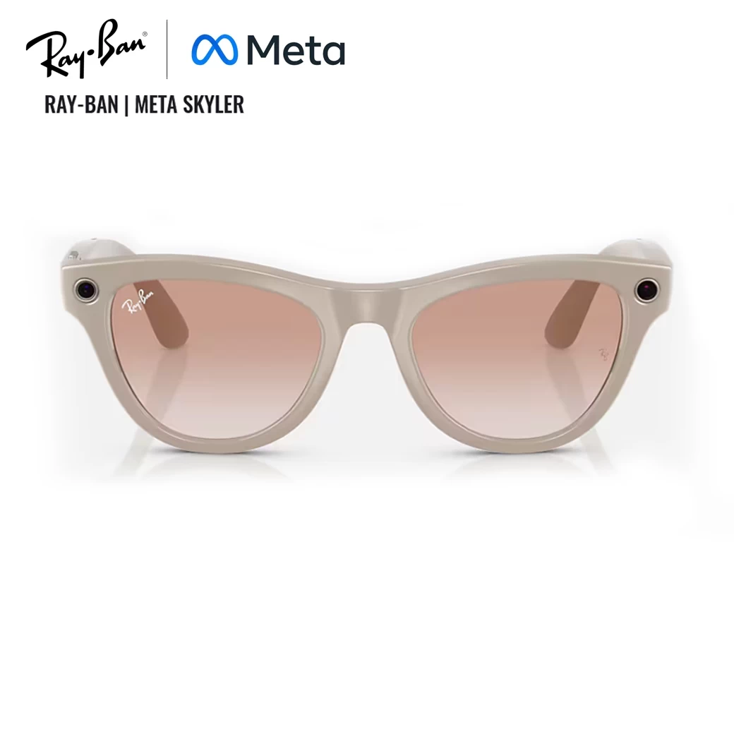 Ray-Ban Meta Skyler Gen1 AI Glasses Shiny/Chalky Grey Transitions